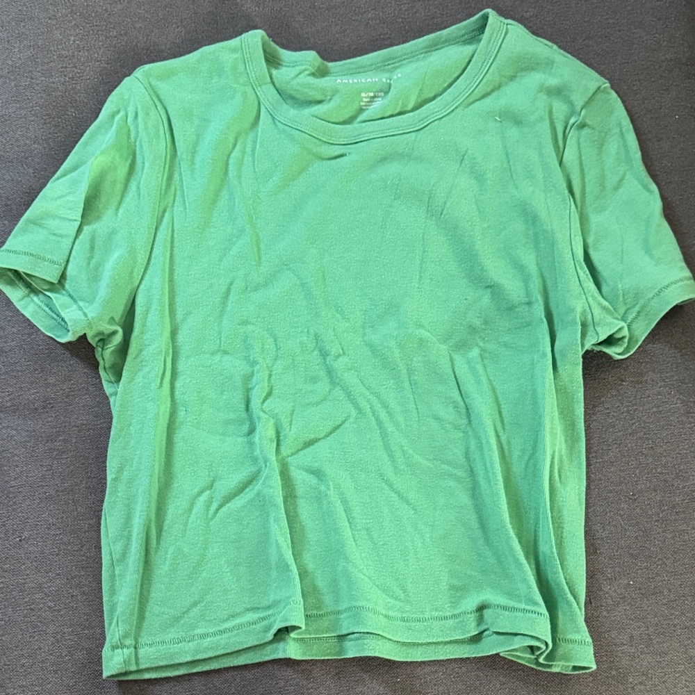 American Eagle By Payless Green Short Sleeve Tee